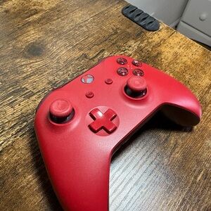 Red Xbox Controller with Ergonomic Design (Used)